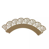 LASER CUT LARGE ROSES CUPCAKE CAGES/WRAPPERS  - {12 Pcs}